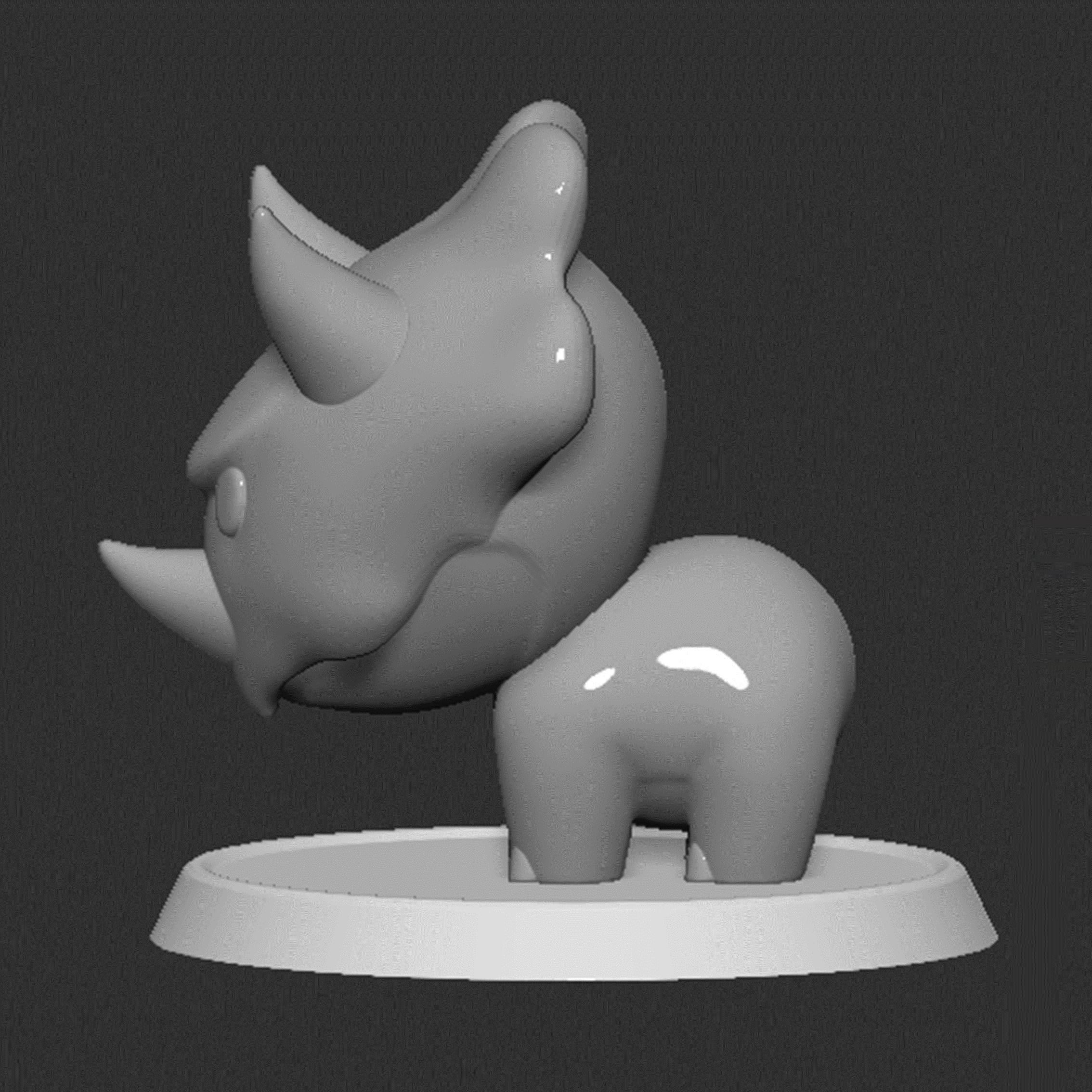 Reznor Mario Boss Based Closed Mouth 3D print model_7