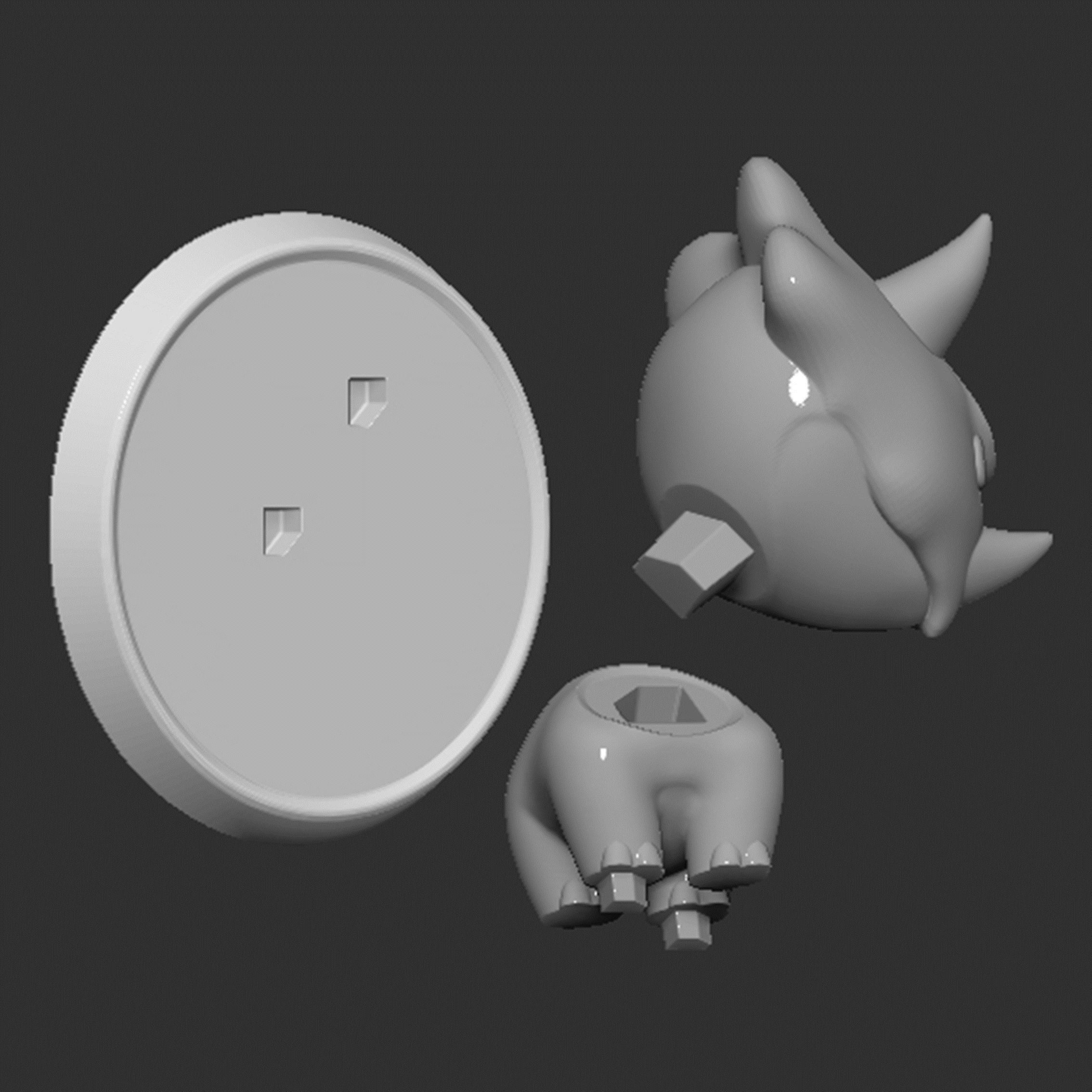 Reznor Mario Boss Based Closed Mouth 3D print model_3