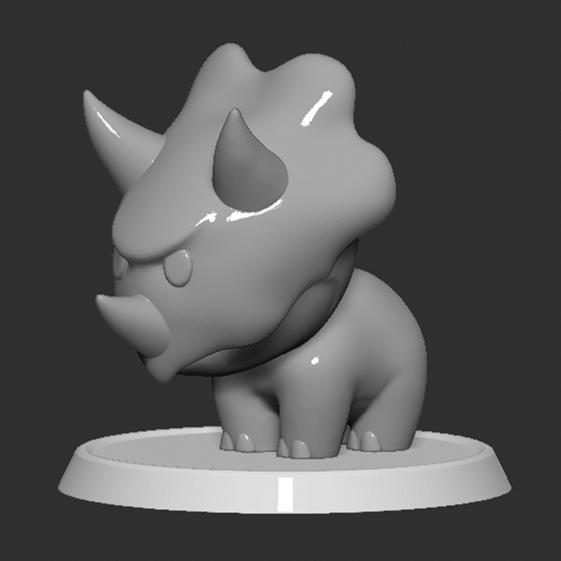 Reznor Mario Boss Based Closed Mouth 3D print model_1