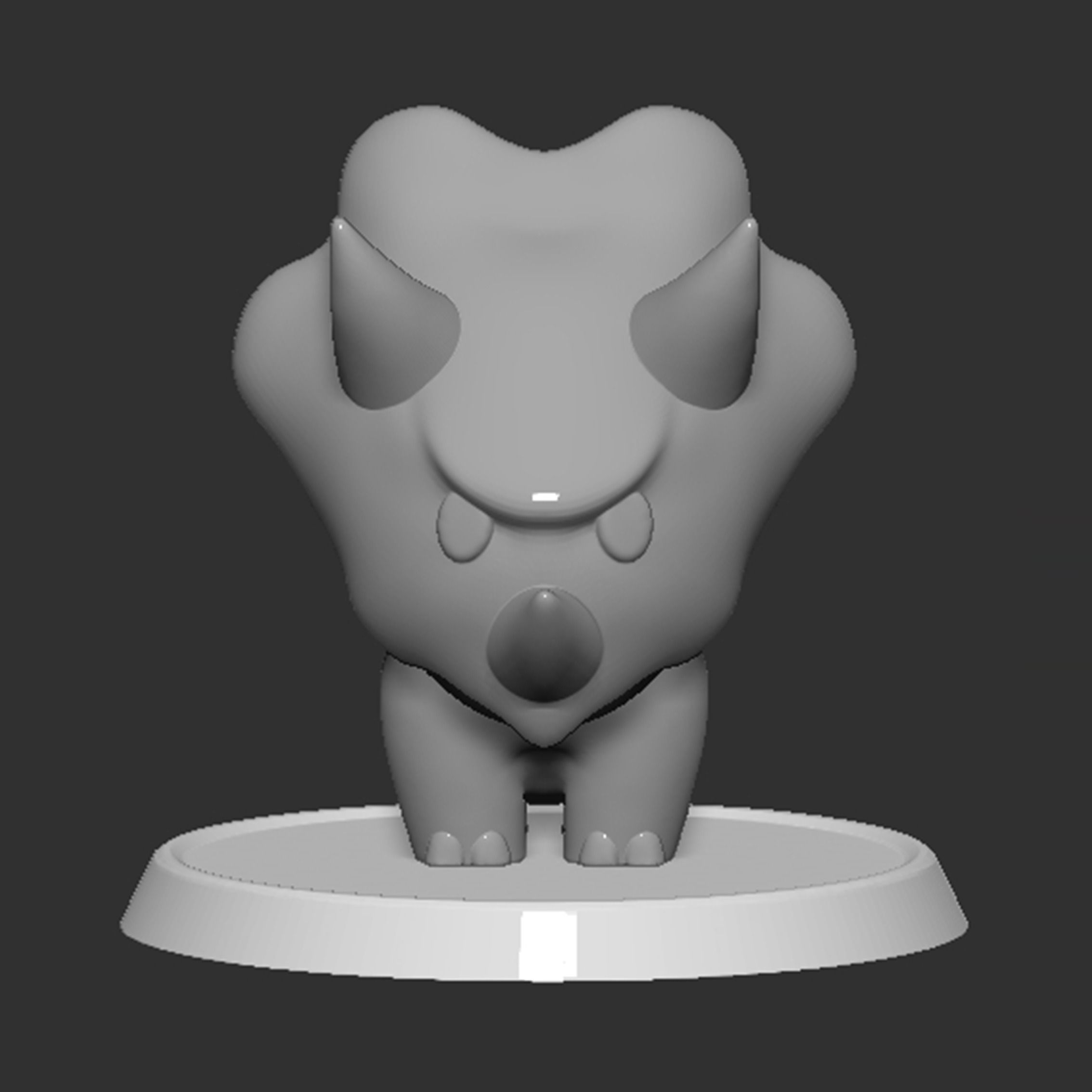 Reznor Mario Boss Based Closed Mouth 3D print model_5