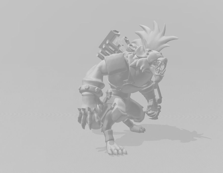 Hyena Warwick 3D Model 3D print model_2