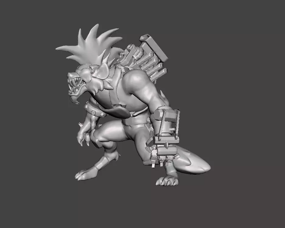Hyena Warwick 3D Model 3D print model_0