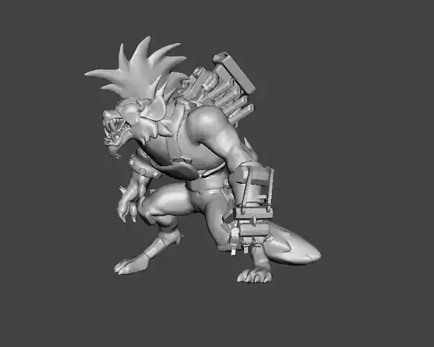 Hyena Warwick 3D Model 3D print model