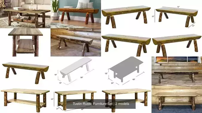 Tustin Rustic Furniture Set