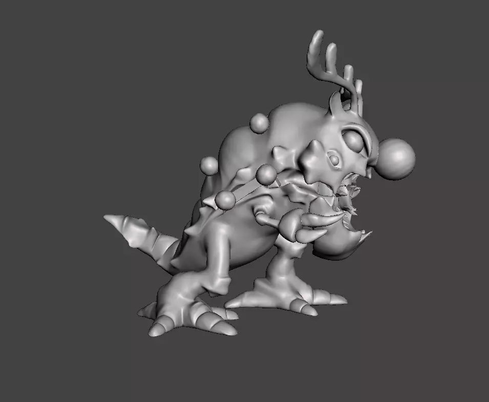 Festive Maokai 3D Model 3D print model_0