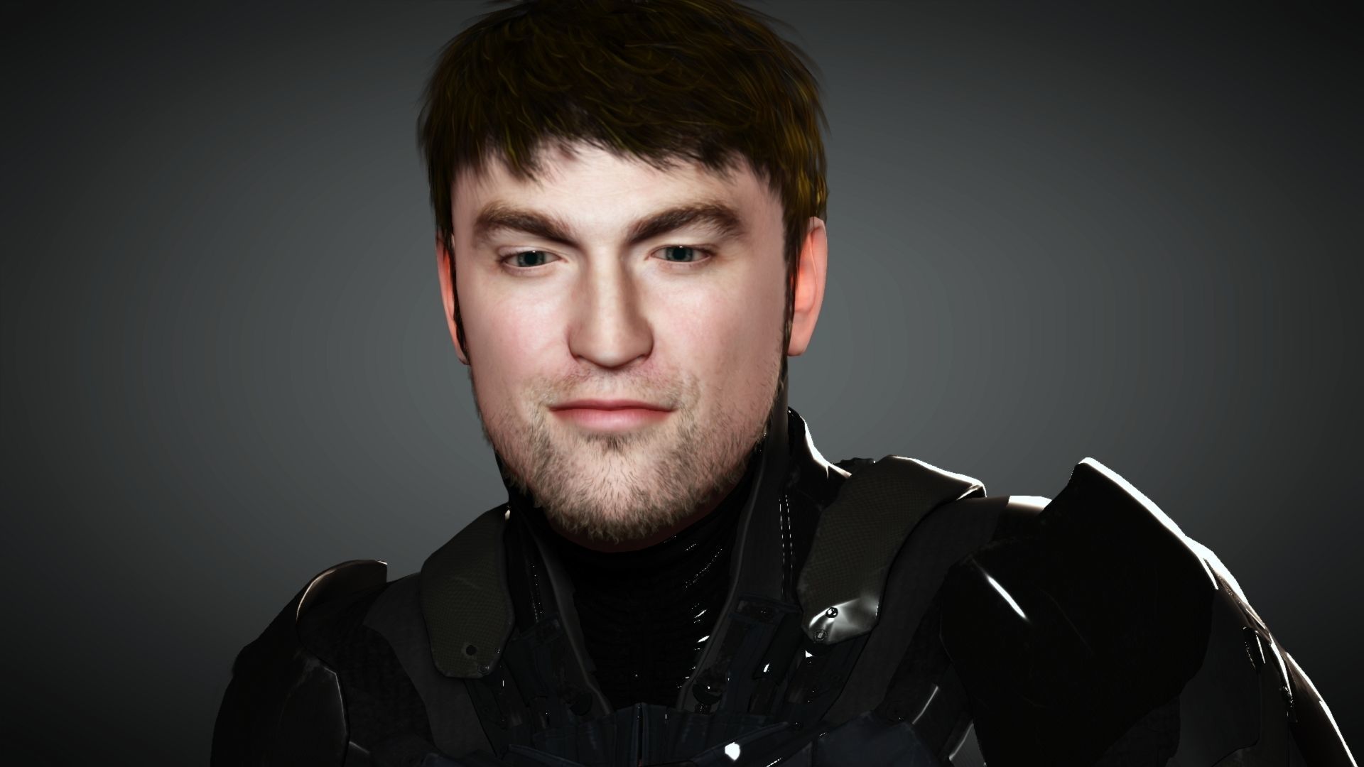 Robert Pattinsons The Batman Low-poly 3D model_1