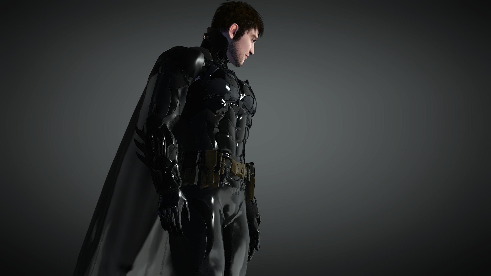 Robert Pattinsons The Batman Low-poly 3D model_4