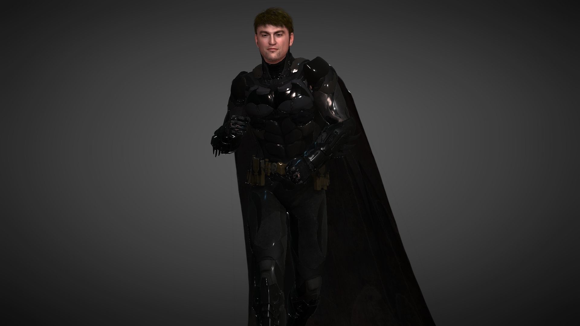 Robert Pattinsons The Batman Low-poly 3D model_5