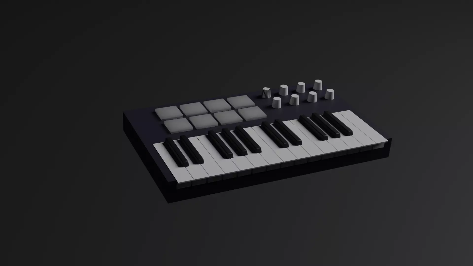 midi keyboard Free 3D model