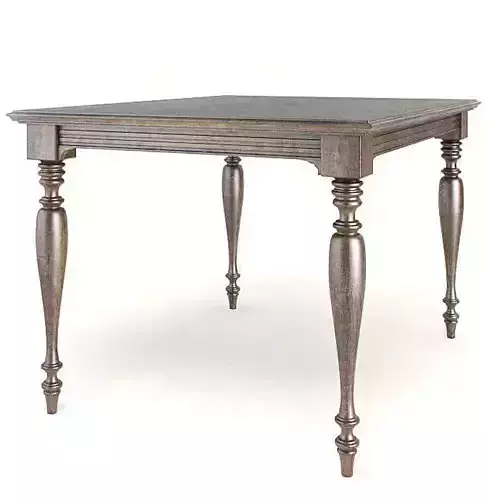 Dark Wood Square Table