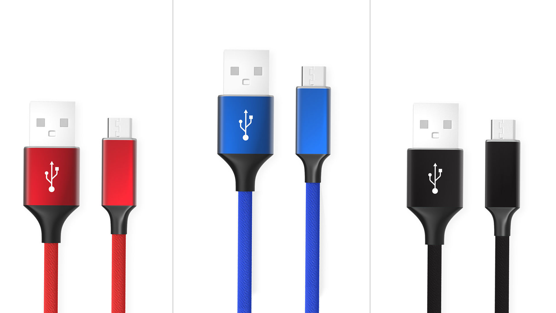 USB wire Low-poly 3d model Low-poly 3D model_1