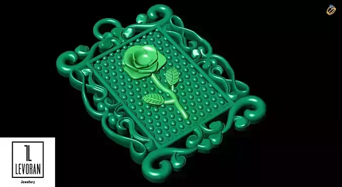 Rose necklace stl file