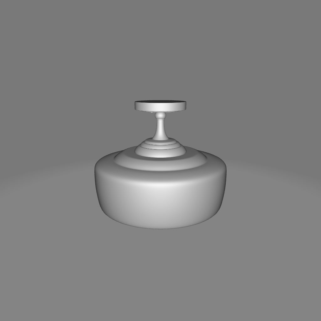 Belby Light Schoolhouse Semi Flush Mount - 2 Colour 3D model_2