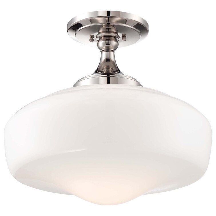 Belby Light Schoolhouse Semi Flush Mount - 2 Colour 3D model_4