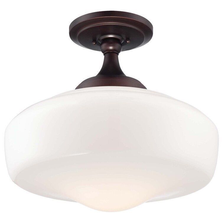 Belby Light Schoolhouse Semi Flush Mount - 2 Colour 3D model_3