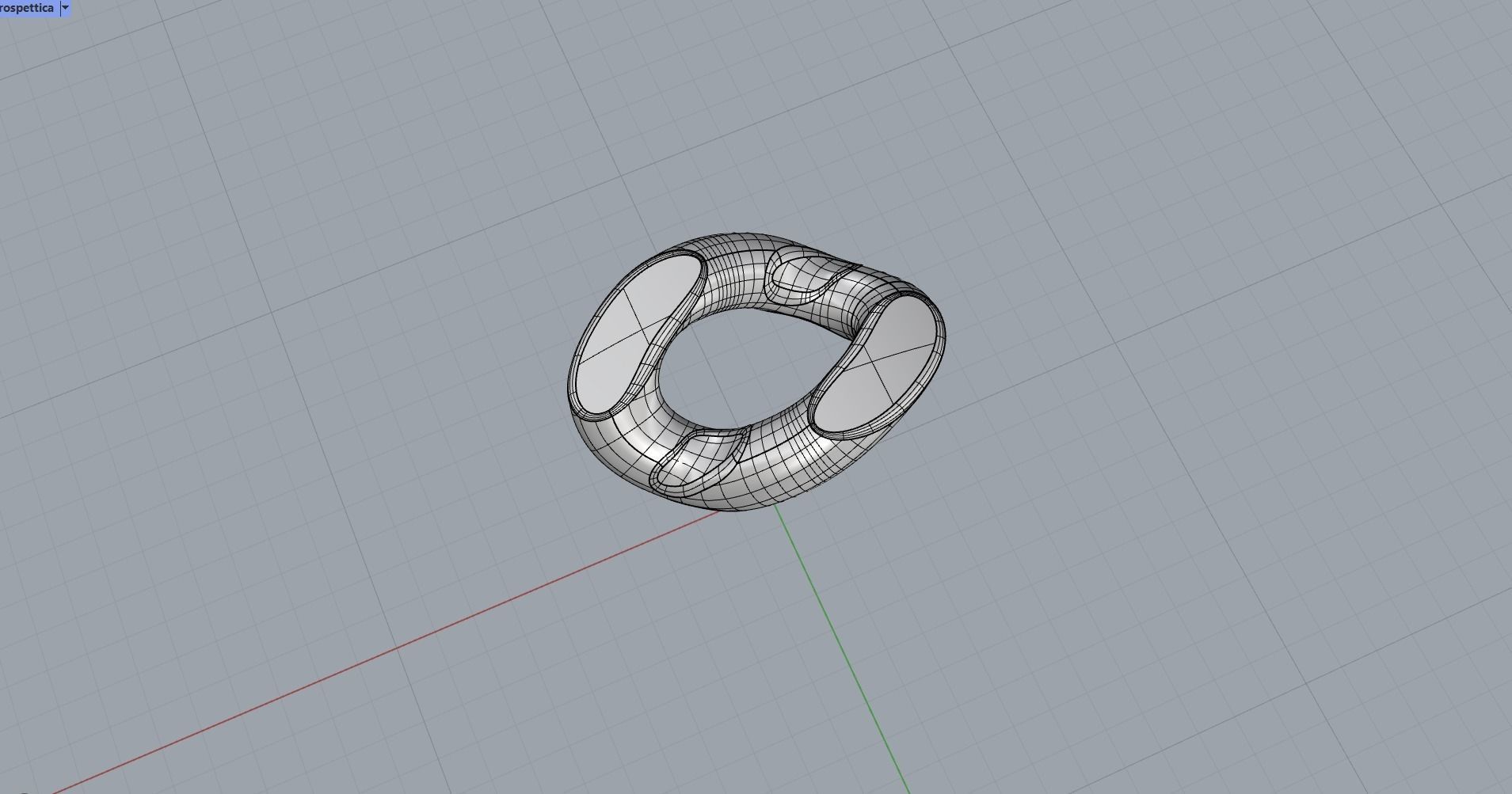 Cuban chain ring 3D print model_2