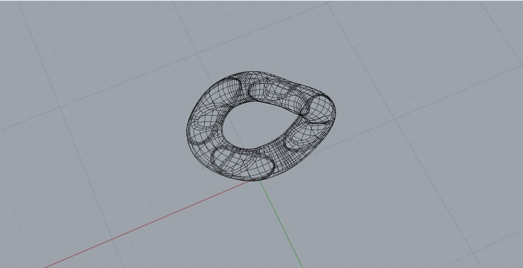 Cuban chain ring 3D print model_3