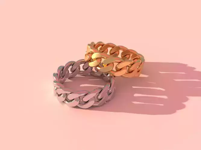Cuban chain ring