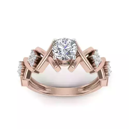 solitaire style ring for wedding 