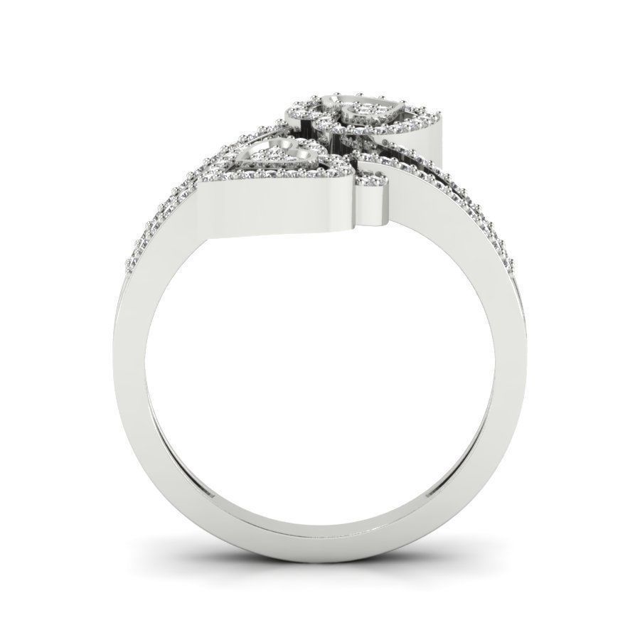 Solitaire Engagement Heart Ring 3D print model_15