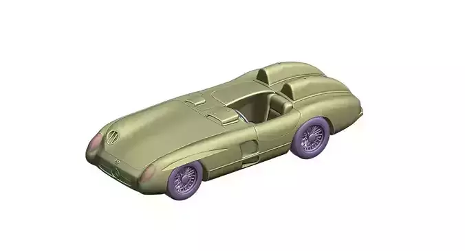 Mercedes Benz 300 SLR 1955 print 3D print model