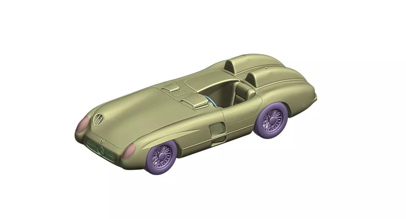 Mercedes Benz 300 SLR 1955 print 3D print model