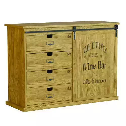 Germain Drawer Sideboard Maisons Du Monde  3D model