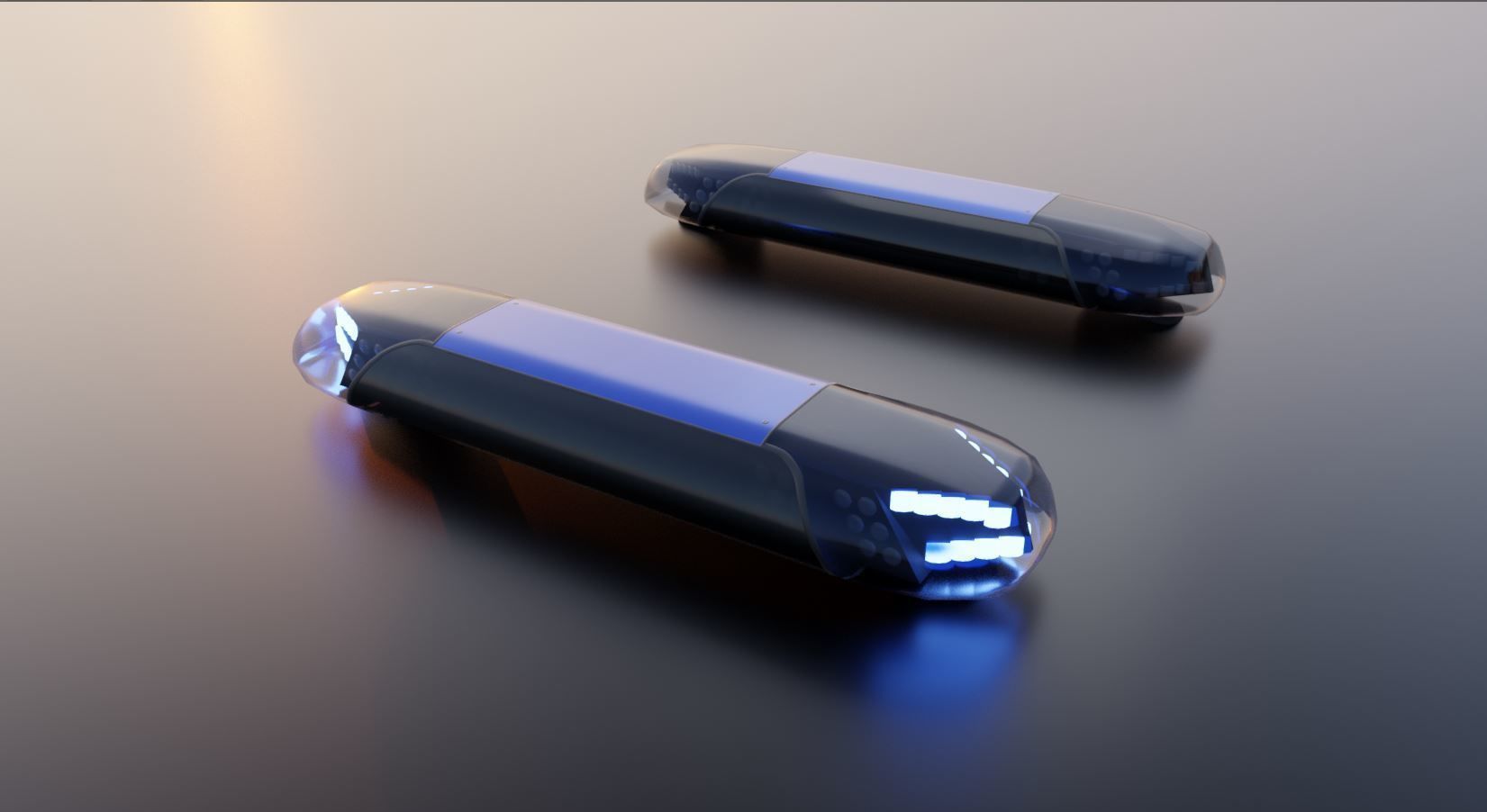 Animated DBS 4000 BE Lightbar Low-poly 3D model_15