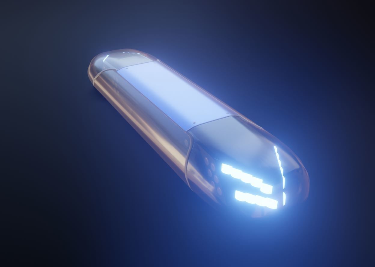Animated DBS 4000 BE Lightbar Low-poly 3D model_6