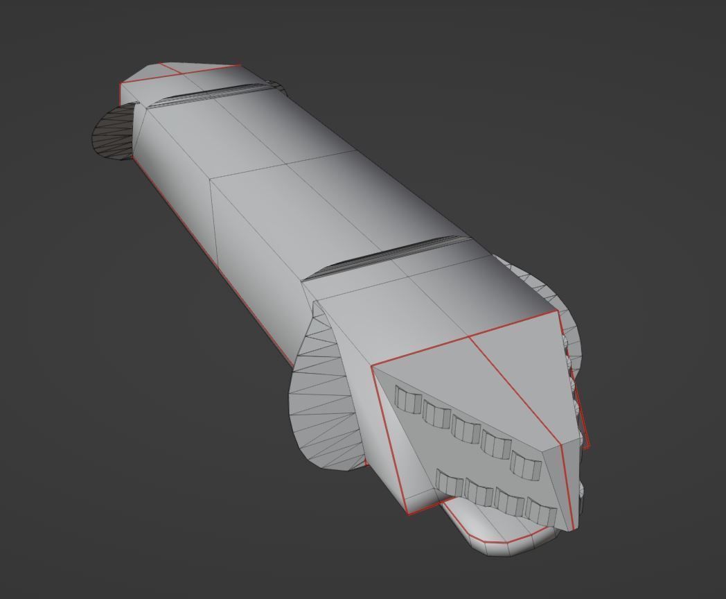 Animated DBS 4000 BE Lightbar Low-poly 3D model_7