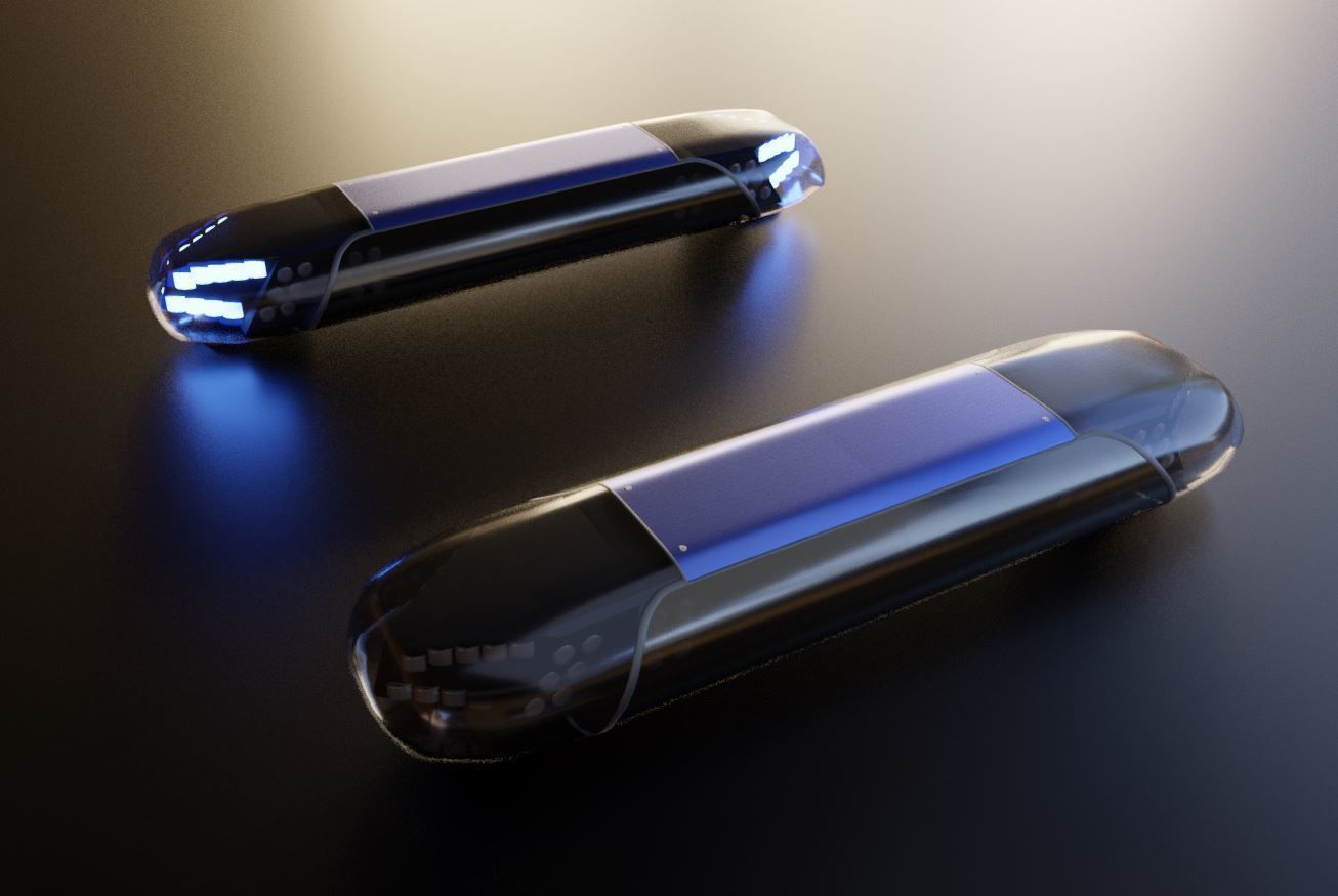 Animated DBS 4000 BE Lightbar Low-poly 3D model_2