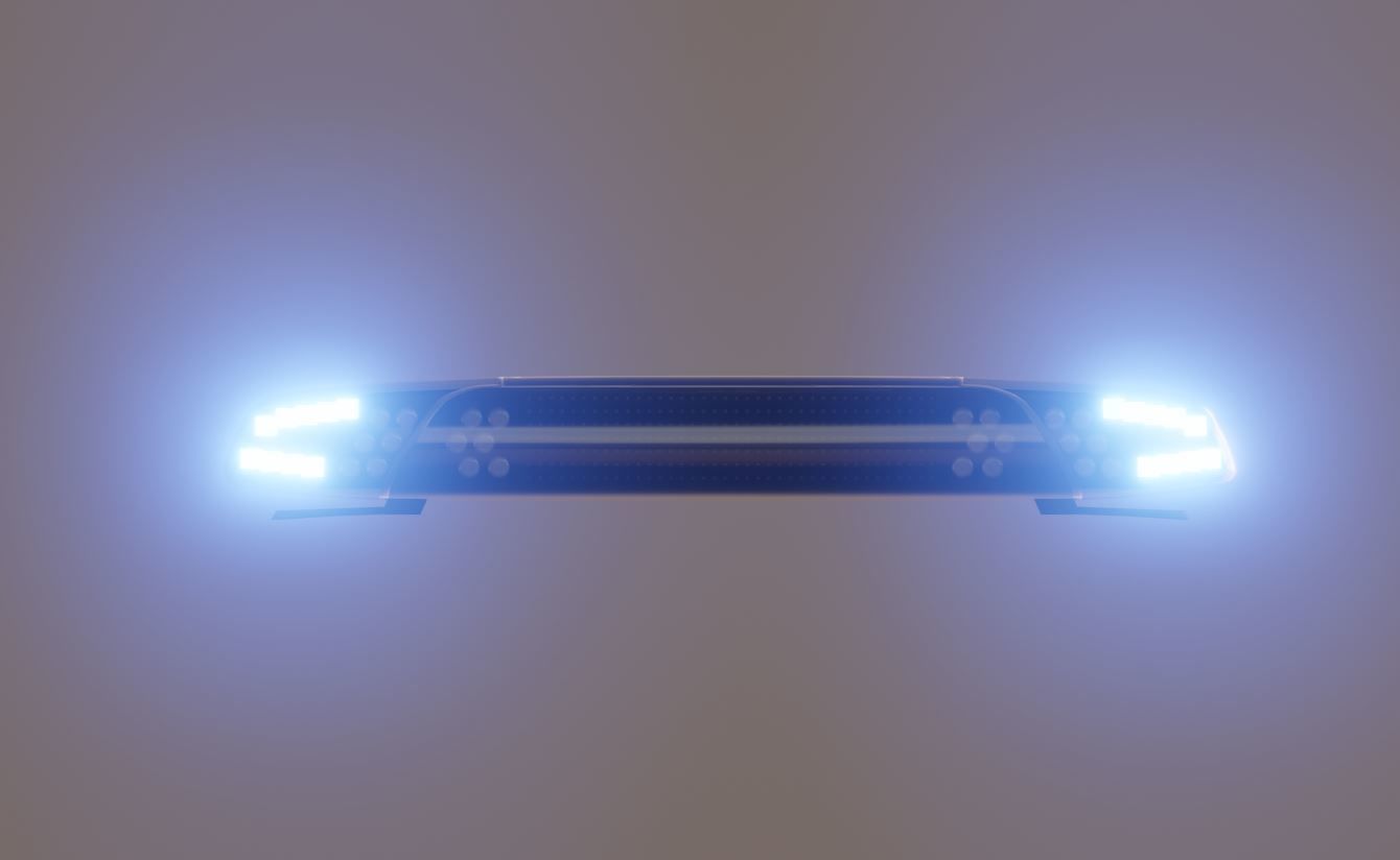Animated DBS 4000 BE Lightbar Low-poly 3D model_10