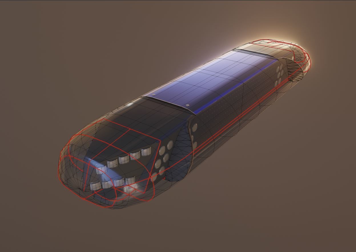 Animated DBS 4000 BE Lightbar Low-poly 3D model_17