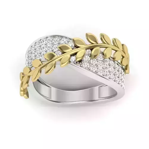 Stylish Modern Engagement Ring 3d