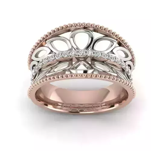 Stylish Modern  Wedding Engagement Ring