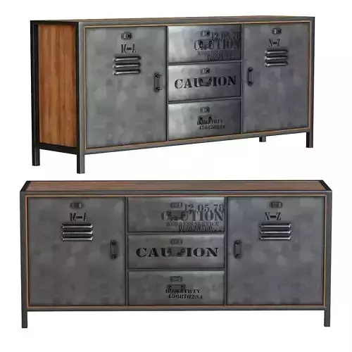 Manufacture metal industrial sideboard