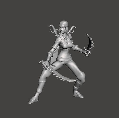 Sandstorm Katarina 3D Model 3D print model