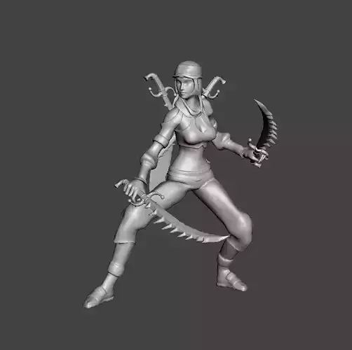 Sandstorm Katarina 3D Model 3D print model