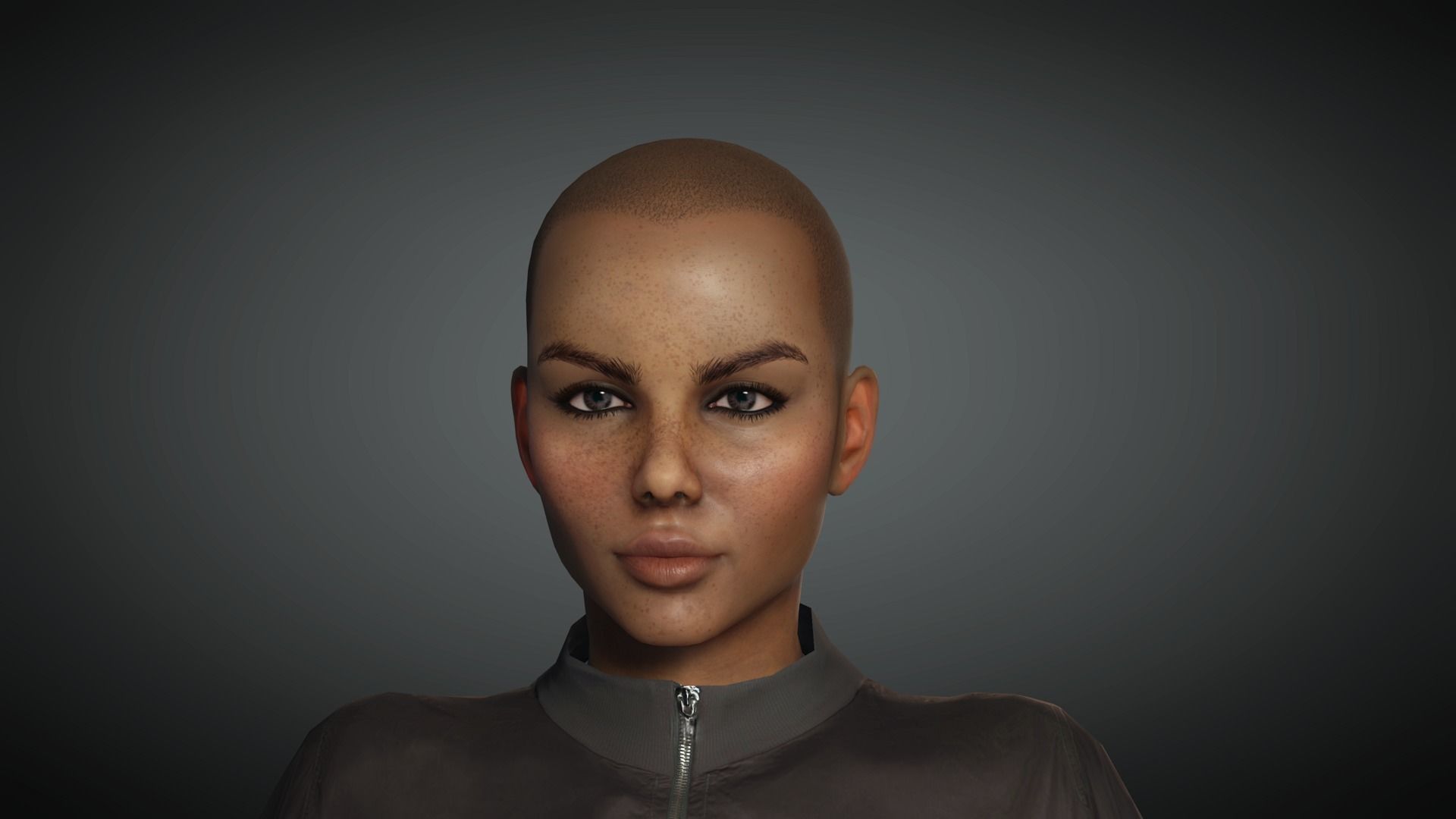 AAA Realistic Female Character 26 Low-poly 3D model_20