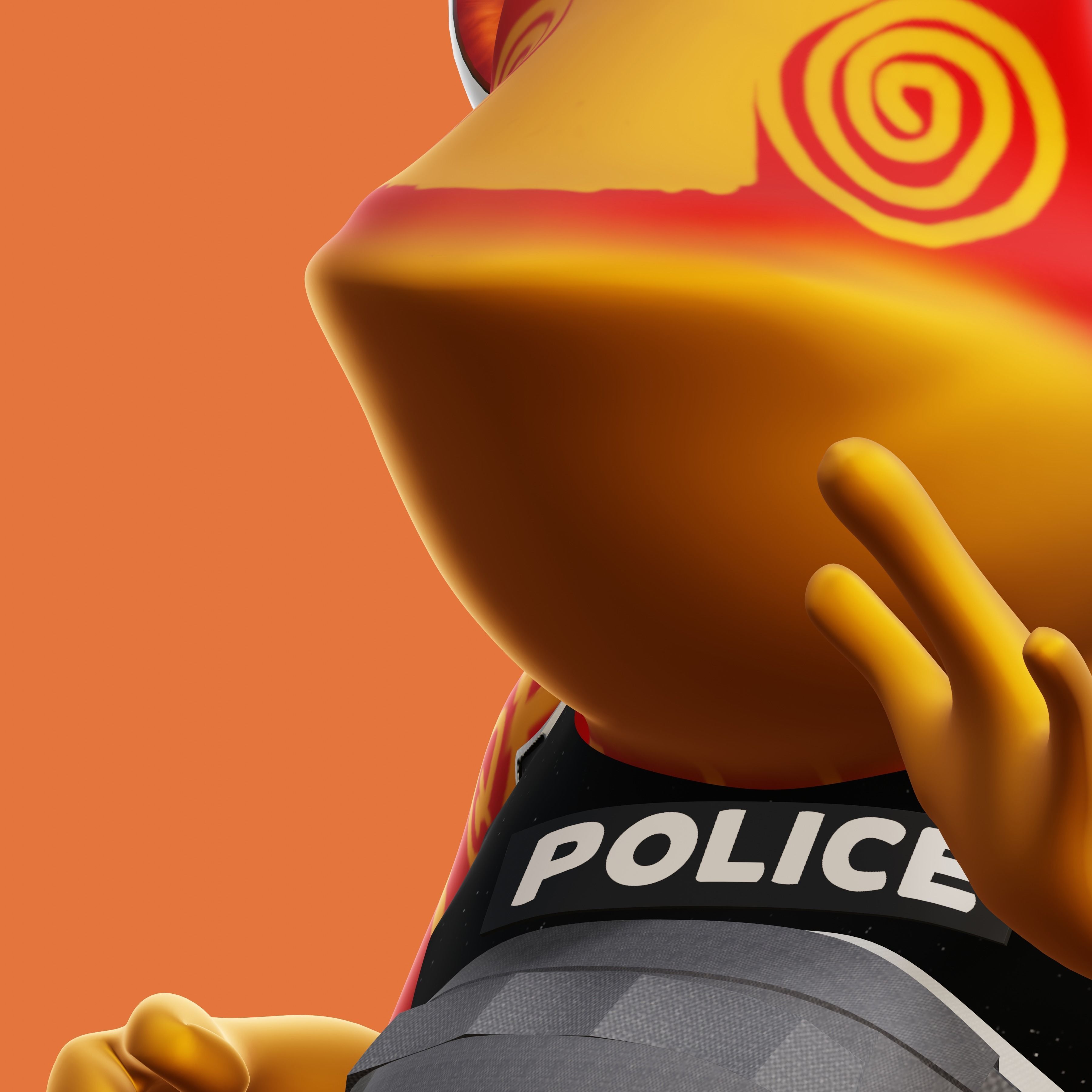 NPC Frog Character Low-poly 3D model_2