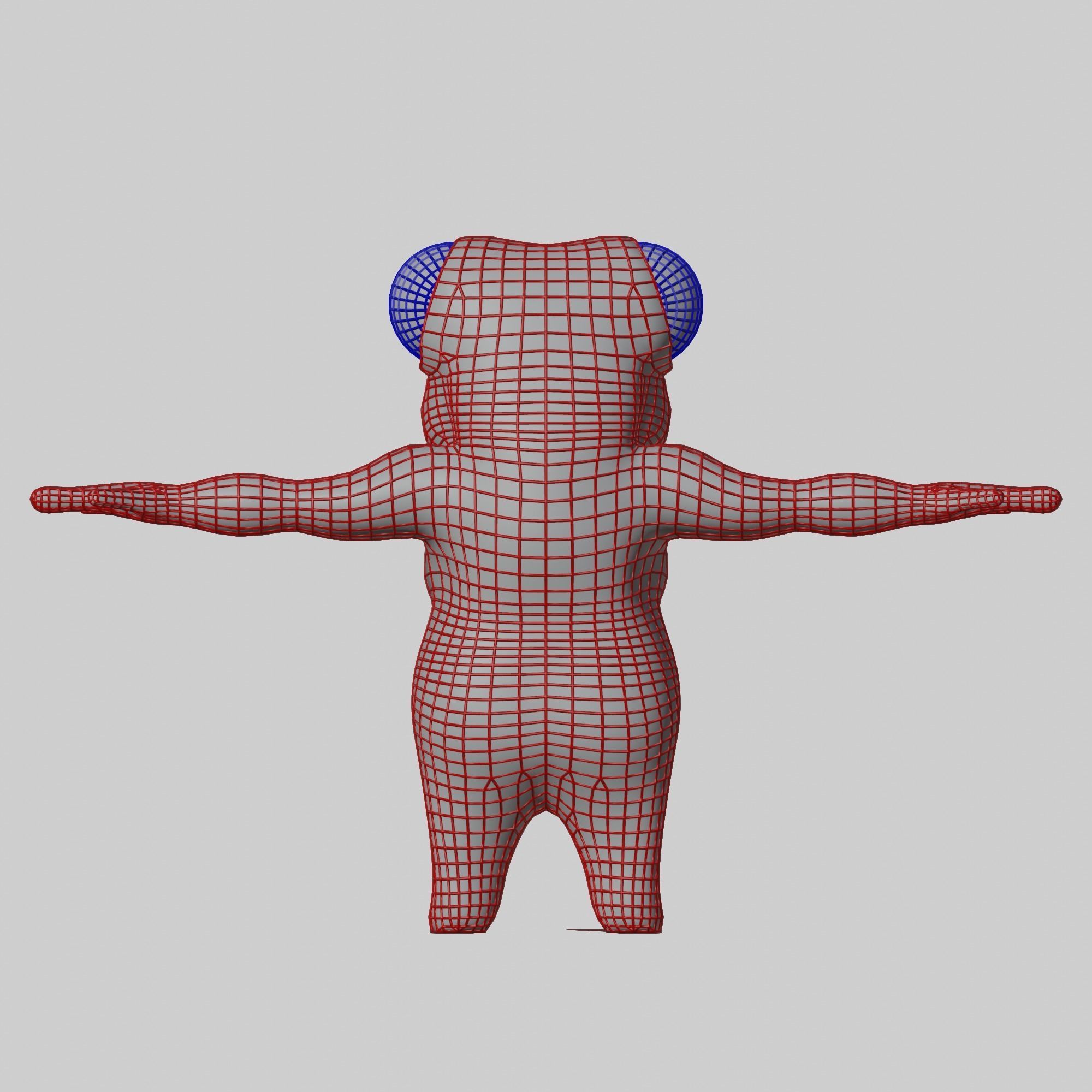 NPC Frog Character Low-poly 3D model_5