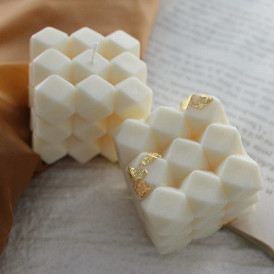 Diamond geometric candle for silicone mold 3D print model_4