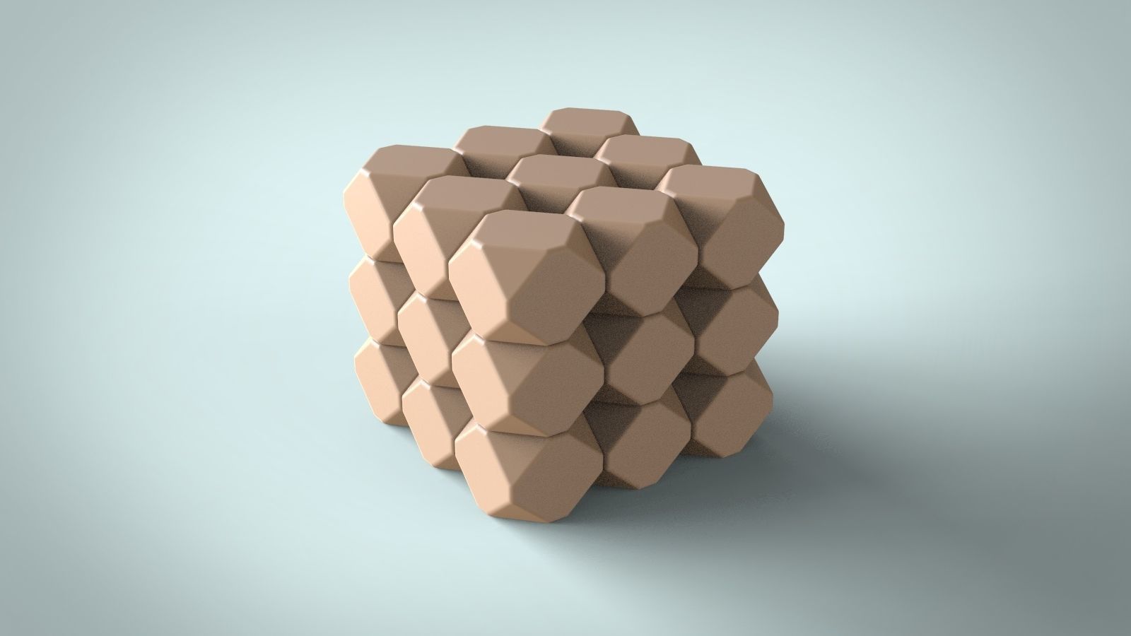 Diamond geometric candle for silicone mold 3D print model_3