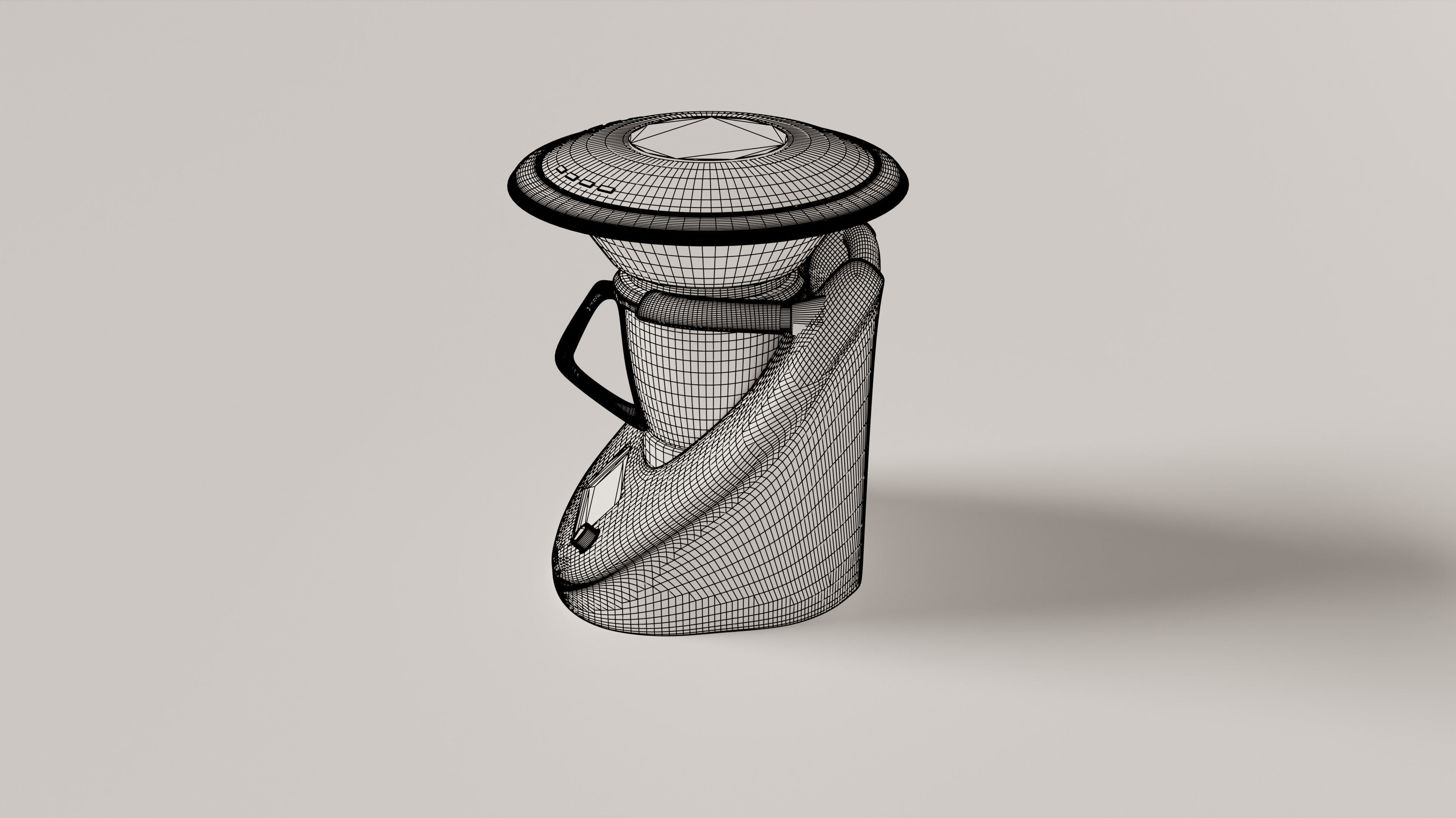 Food Mixer Free 3D model_9