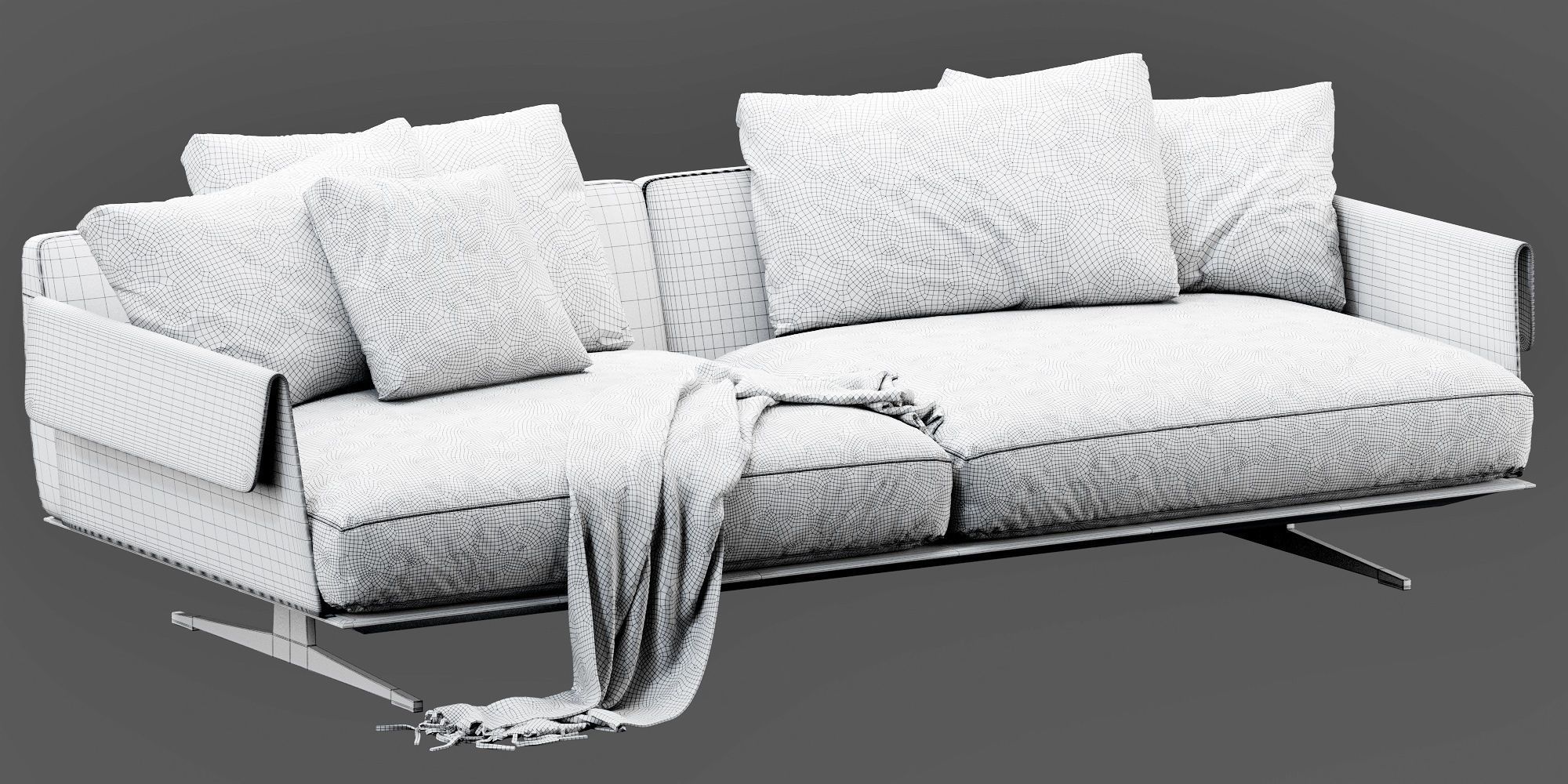 Flexform Bretton 3D model_8