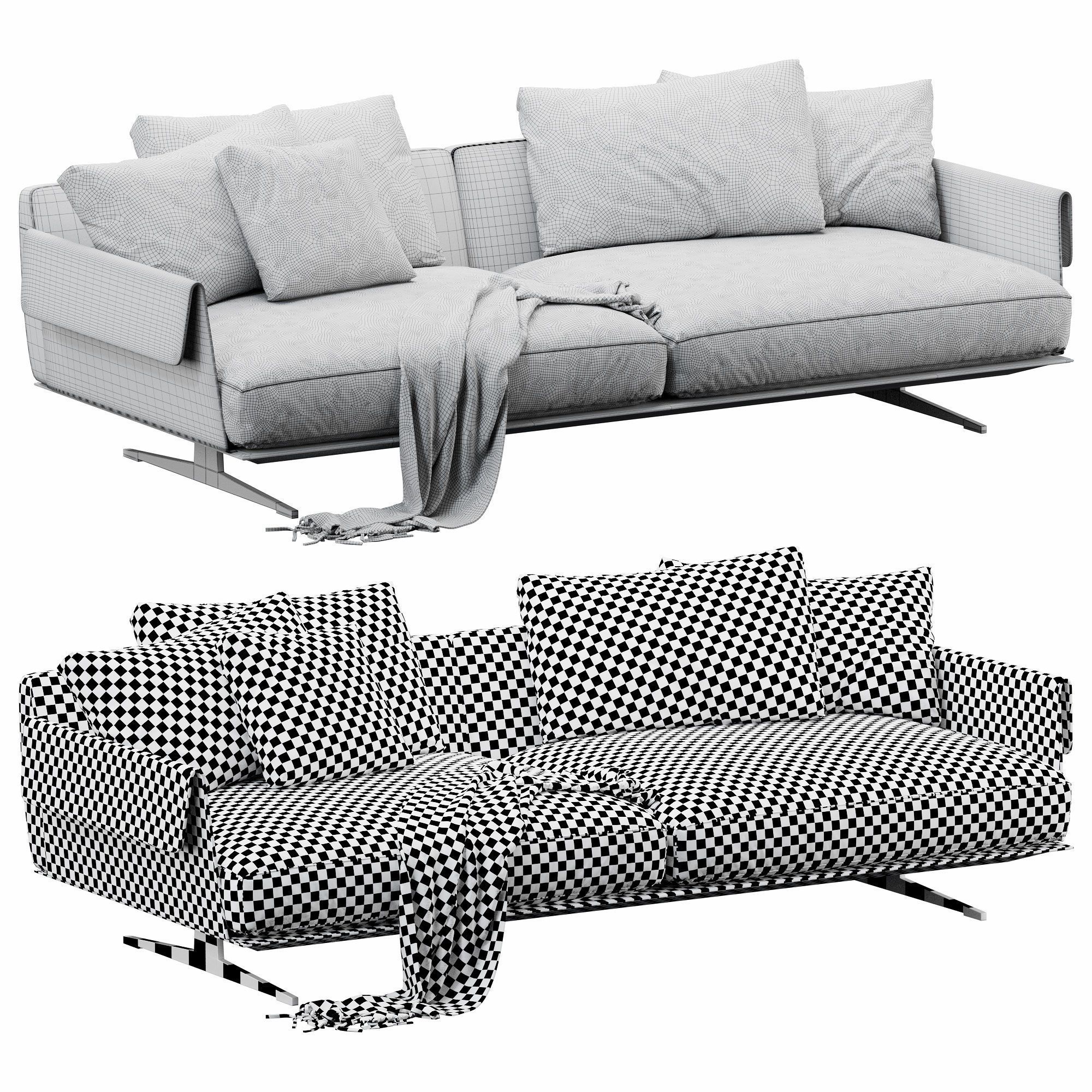 Flexform Bretton 3D model_4