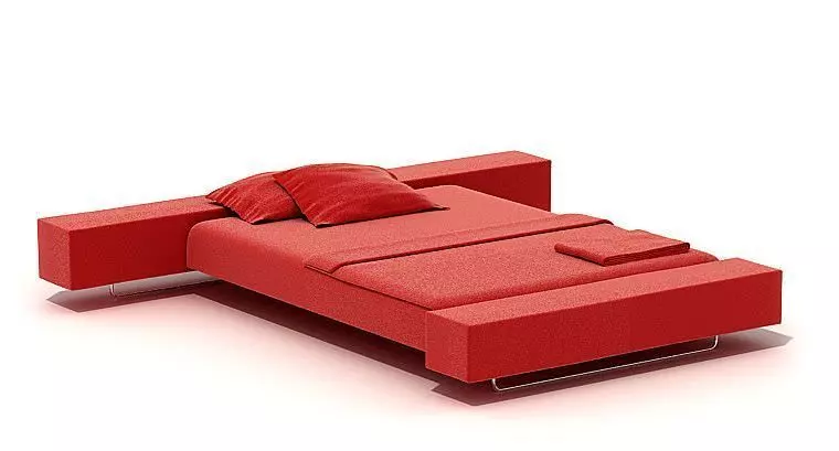 Red Bed 3D model_0