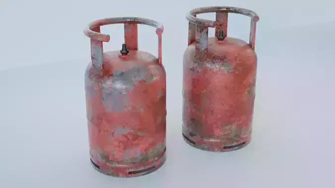 WornOff Gas Cylinder