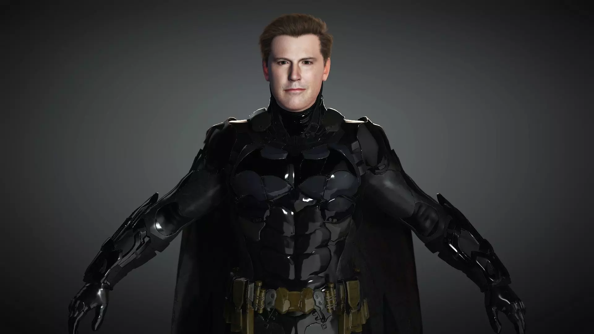 Ben Afflecks Batman from Justice League Low-poly 3D model_0