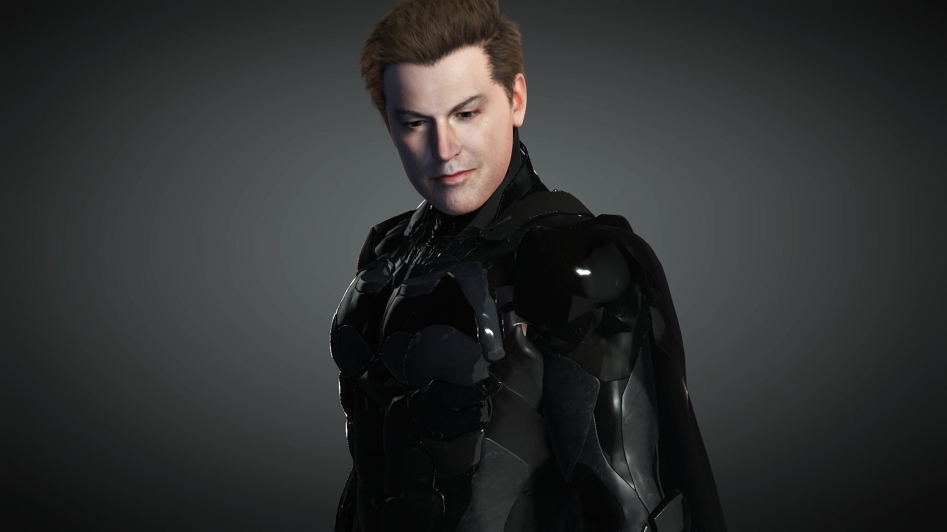 Ben Afflecks Batman from Justice League Low-poly 3D model_3
